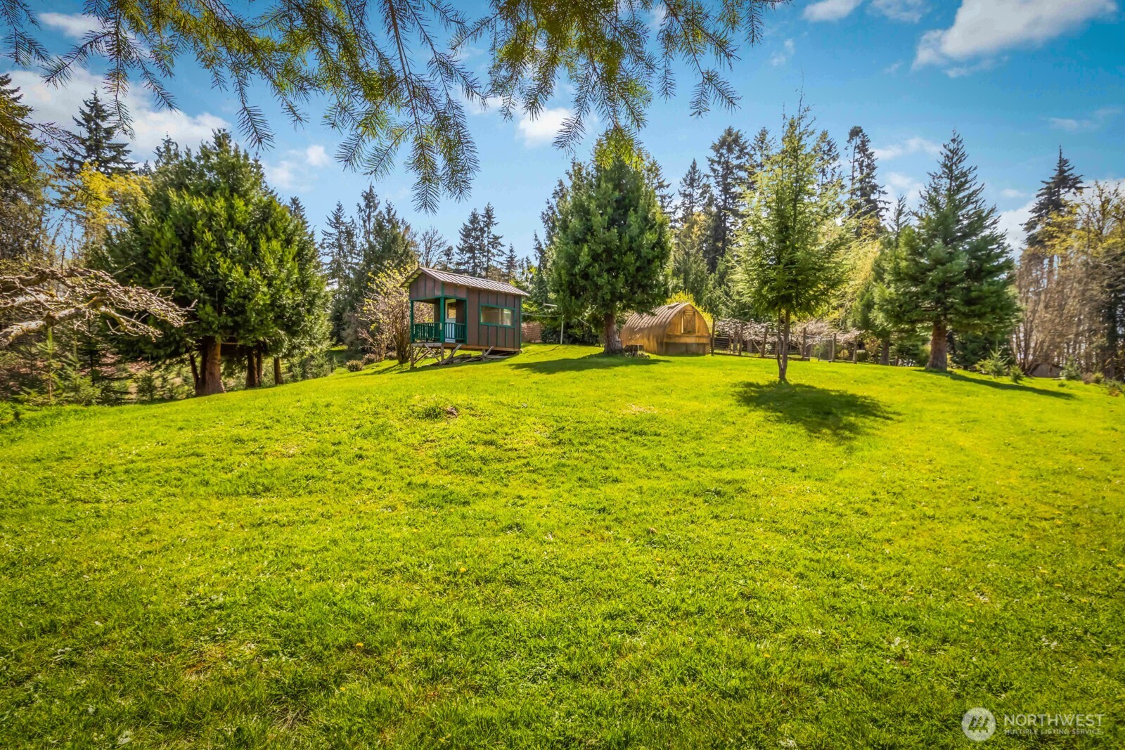 207 Tillicum Drive Chehalis, WA 98532 - Photo 12 of 40 a backyard of a house with yard and outdoor seating