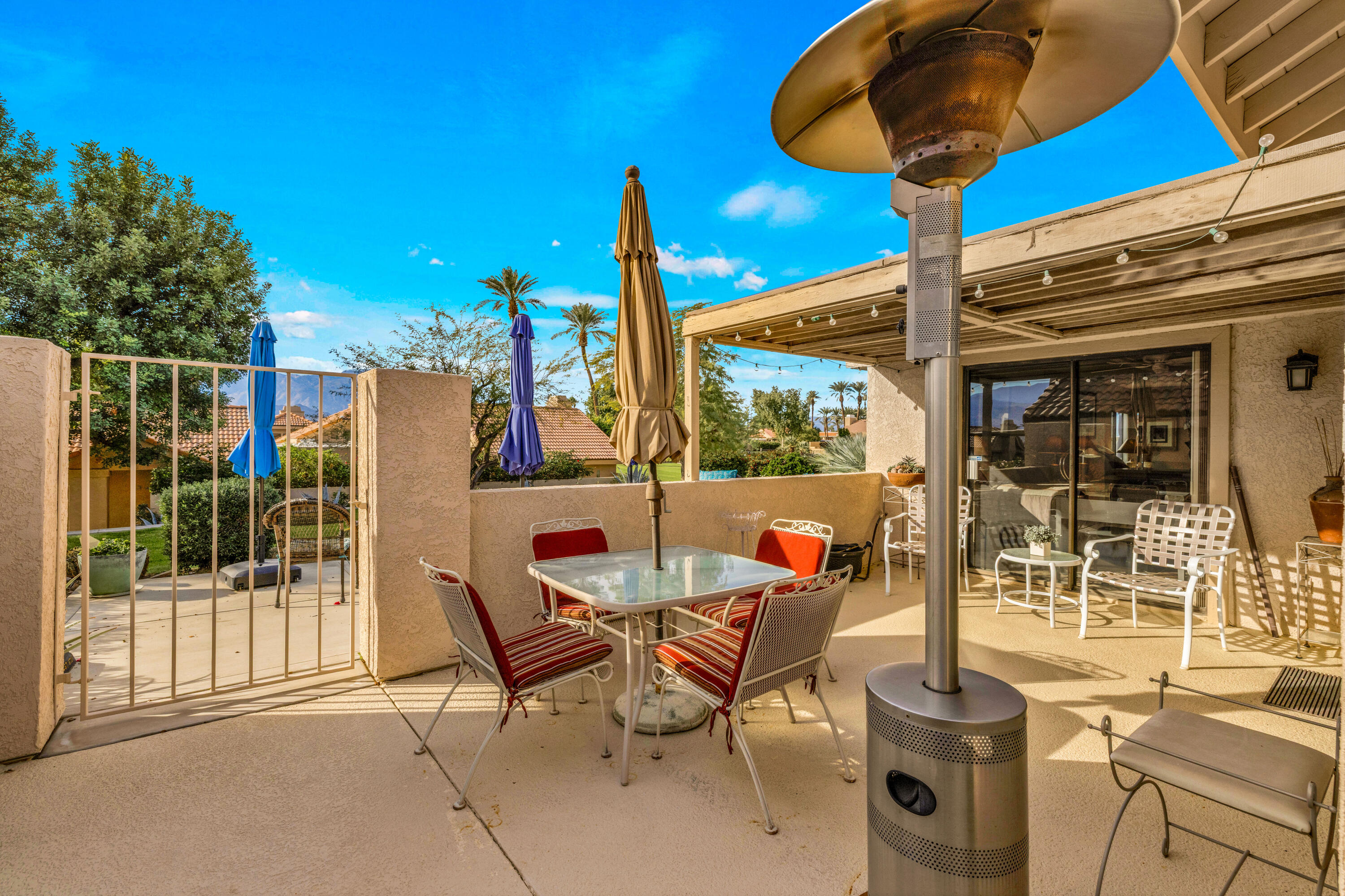 45 Verde Way Palm Desert, CA 92260 - Photo 36 of 48 a view of outdoor space with seating area