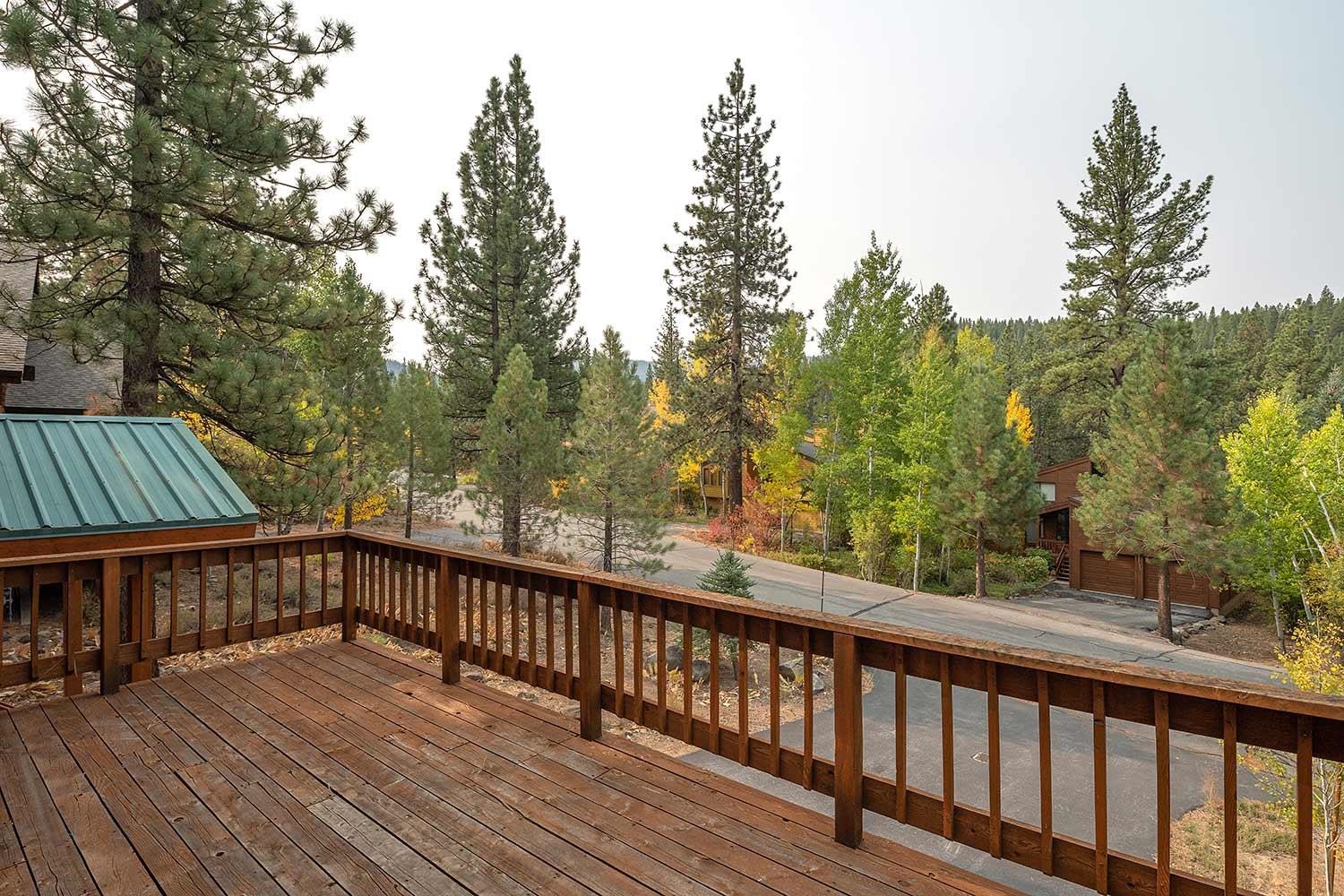 342 Skidder Trail Truckee, CA 96161 - Photo 17 of 21 a view of a wooden roof deck