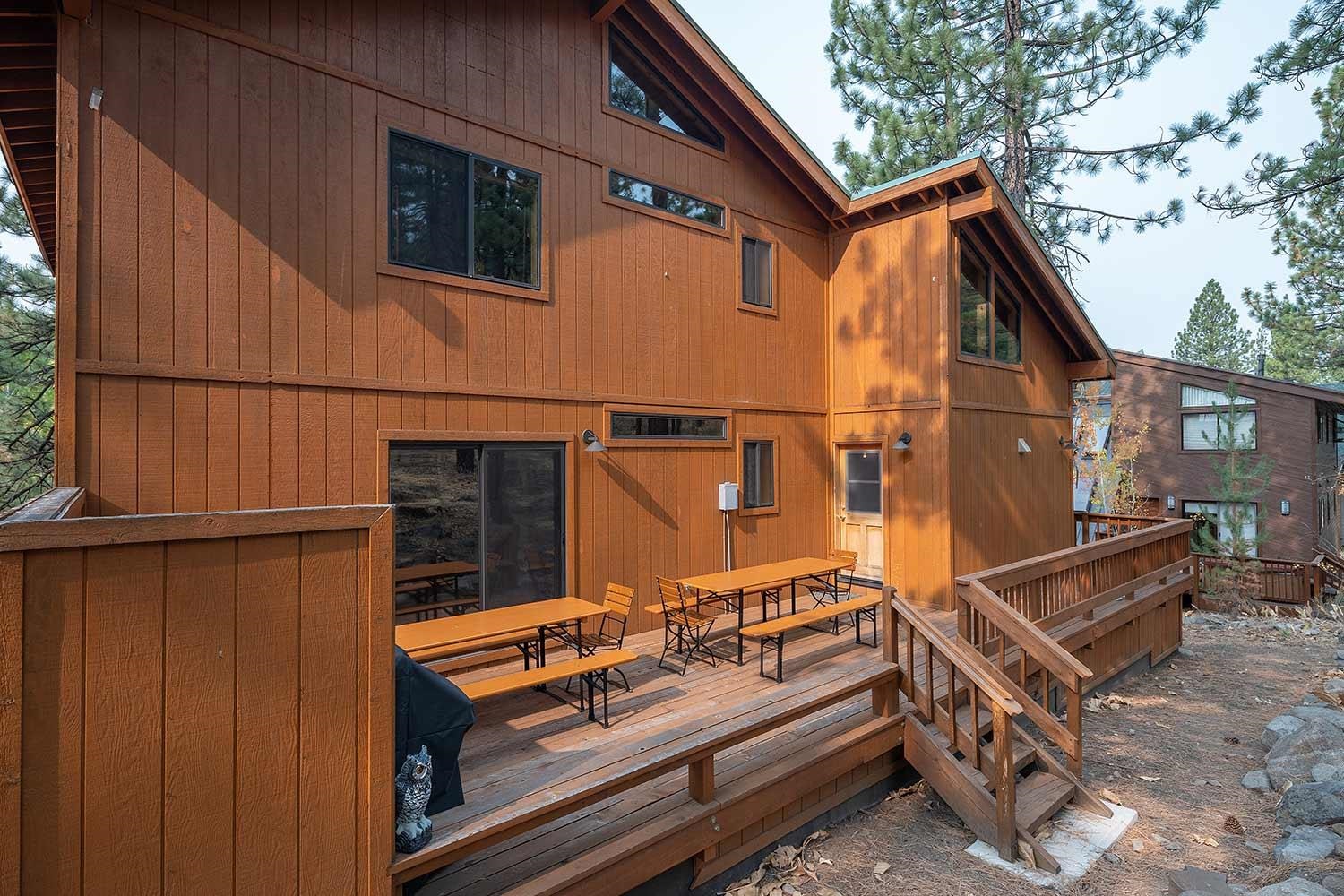 342 Skidder Trail Truckee, CA 96161 - Photo 19 of 21 a view of backyard with deck and wooden fence