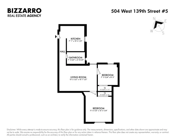 $349,000 | 504 West 139th Street, Unit 5 | Hamilton Heights