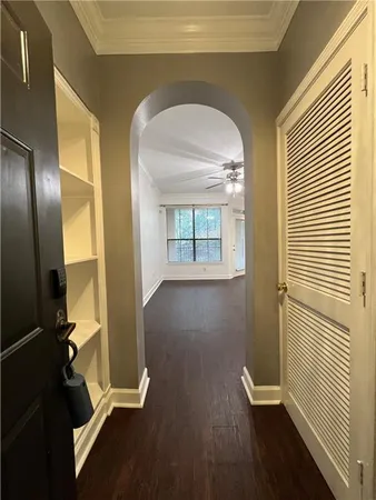a view of livingroom with furniture and wooden floor