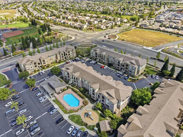 a view of a house with a park