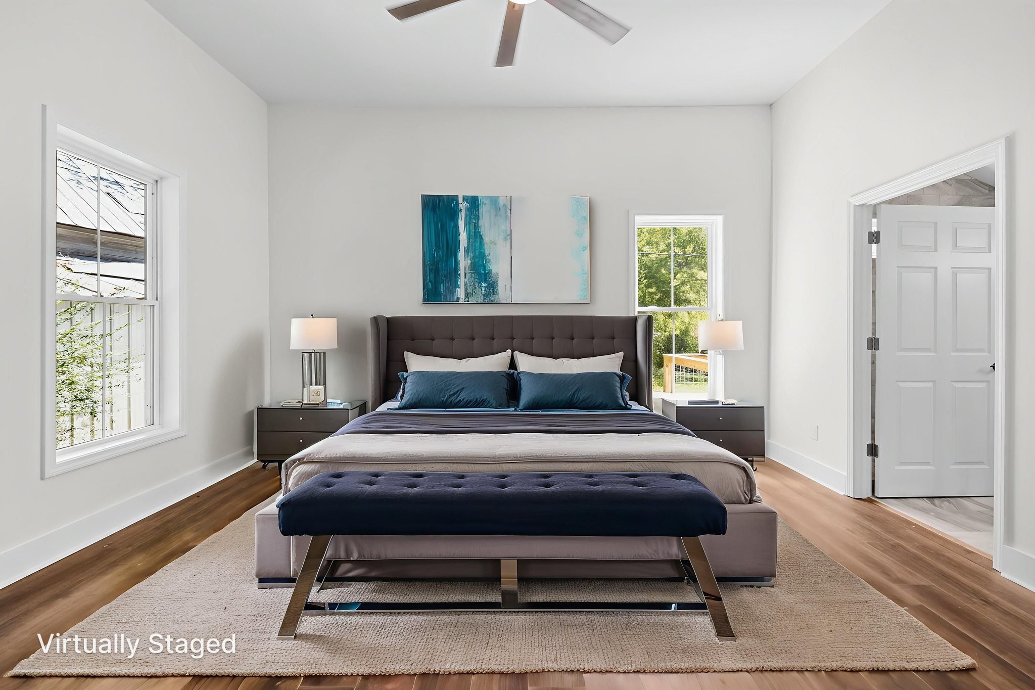 1881 New Herman Road Fayetteville, TN 37334 - Photo 27 of 58 a bedroom with a bed a window and walk in closet