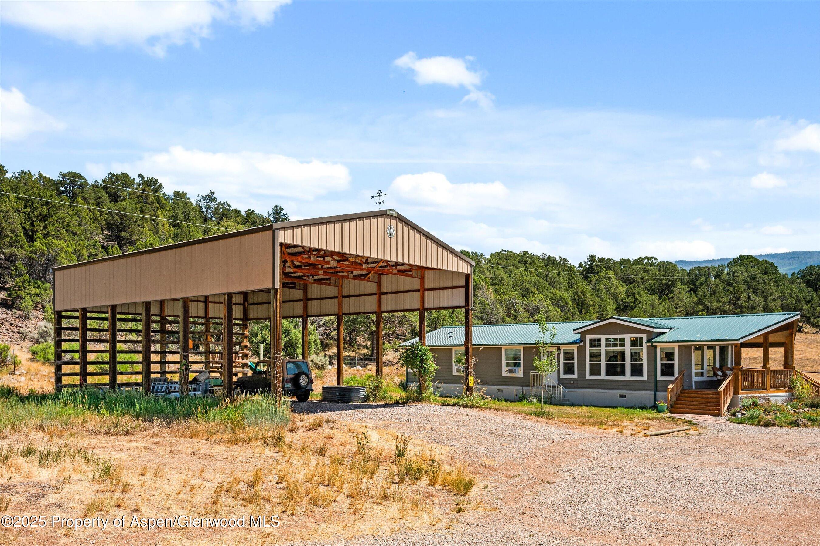 14 Fender Lane Carbondale, CO 81623 - Photo 42 of 45 Exterior Modular Home and Hay Storage