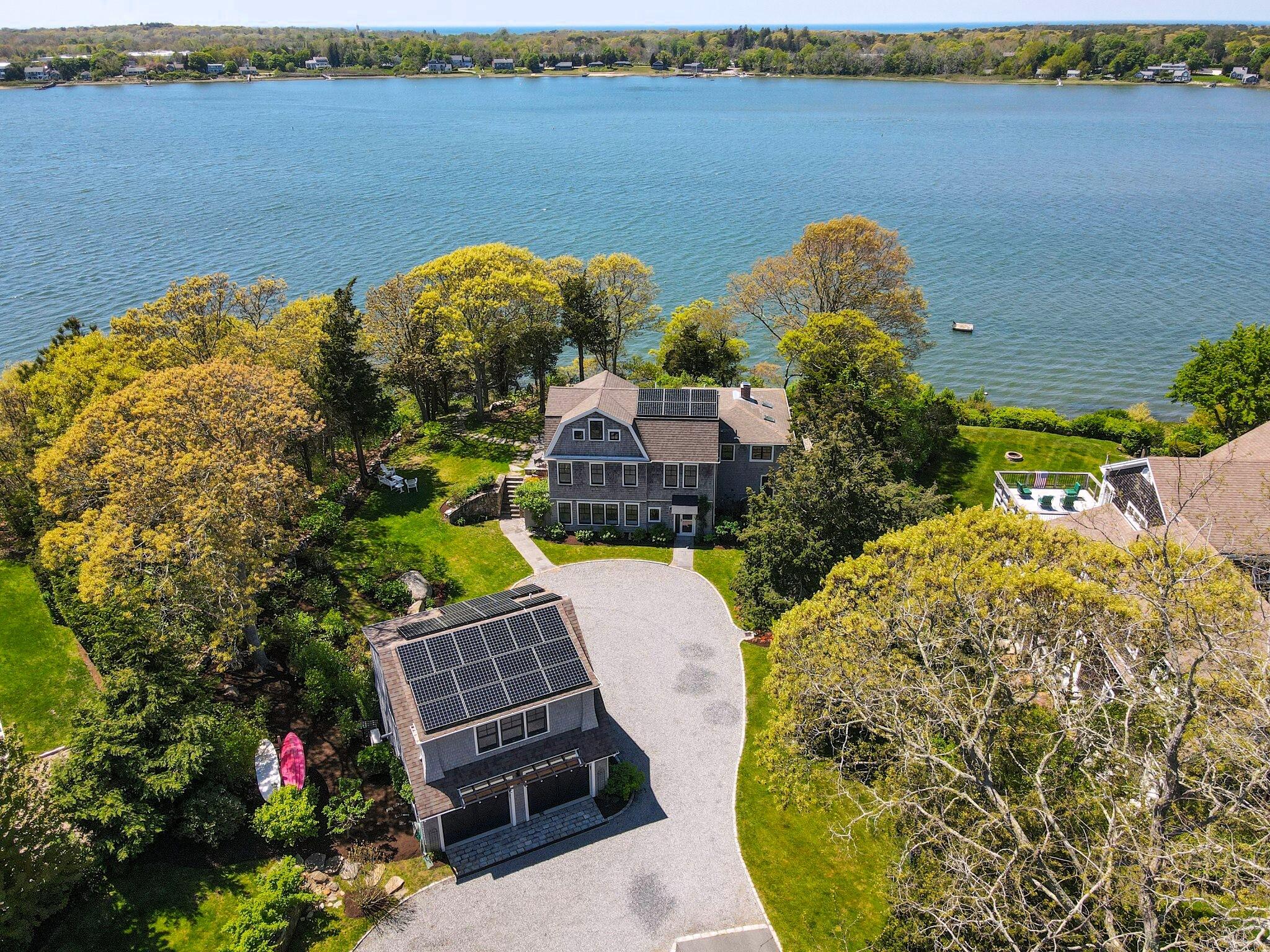 40 Gibson Road Orleans, MA 02653 - Photo 3 of 69 a view of a lake from a balcony