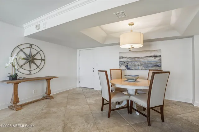 a view of a kitchen area with furniture