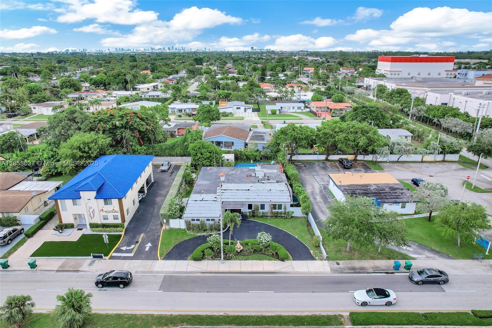 3711 Southwest 87th Avenue Miami, FL 33165 - Photo 53 of 92 an aerial view of multiple houses with yard
