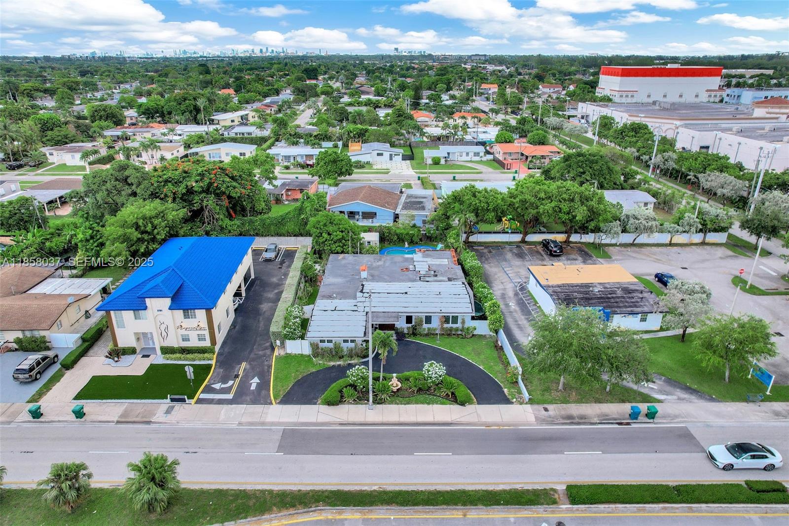 3711 Southwest 87th Avenue Miami, FL 33165 - Photo 89 of 92 an aerial view of multiple houses with a yard