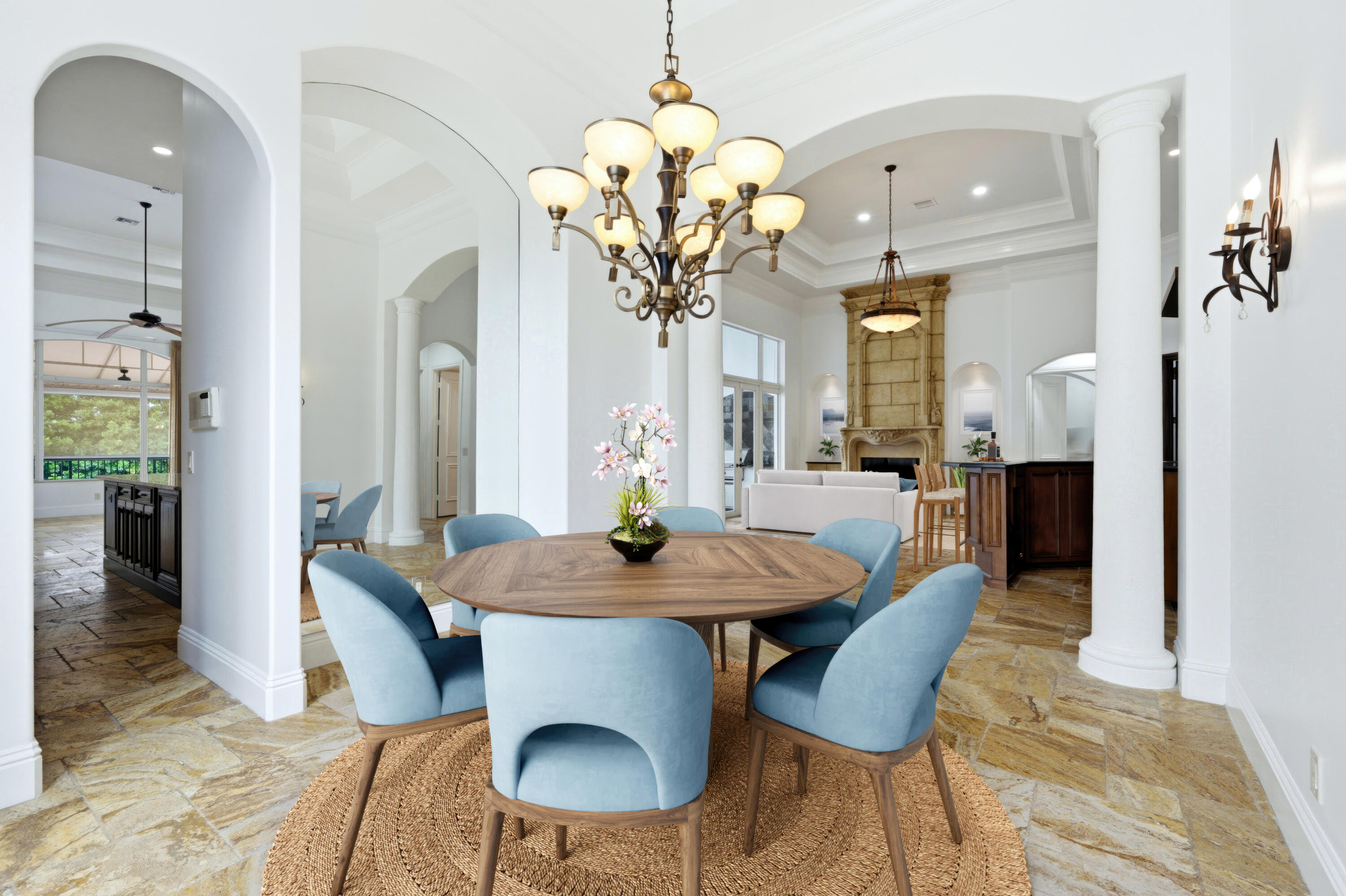 608 Inlet Road North Palm Beach, FL 33408 - Photo 6 of 62 VIRTUAL STAGED DINING ROOM