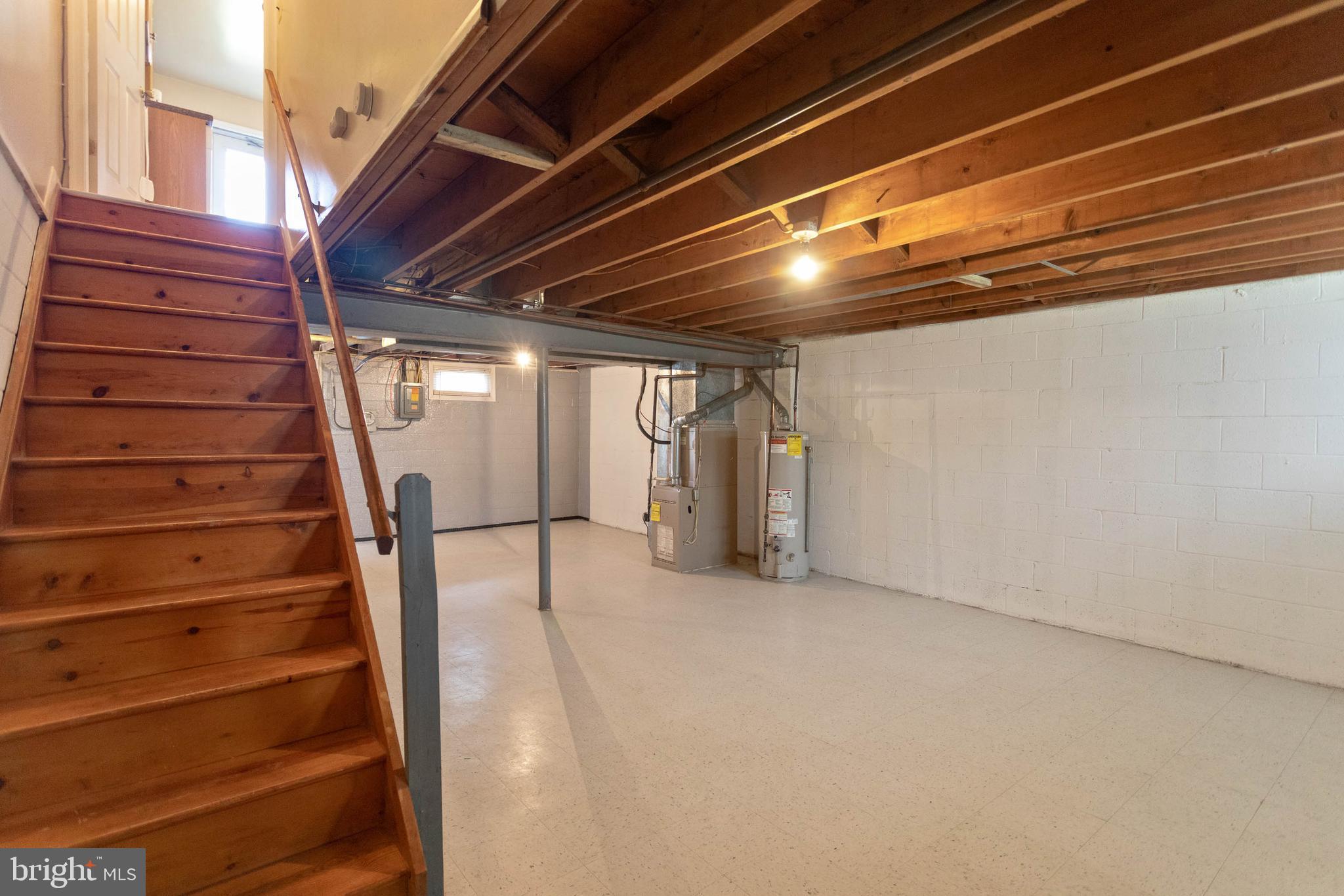 503 Grovethorn Road Baltimore, MD 21220 - Photo 24 of 31 Basement with Exposed Beams