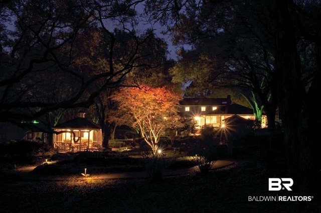 10890 Grant Road Fairhope, AL 36532 - Photo 40 of 42 Home at night
