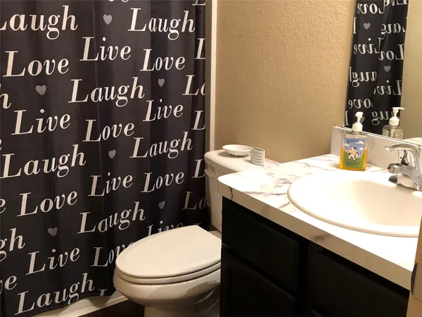 a bathroom with a sink and a toilet