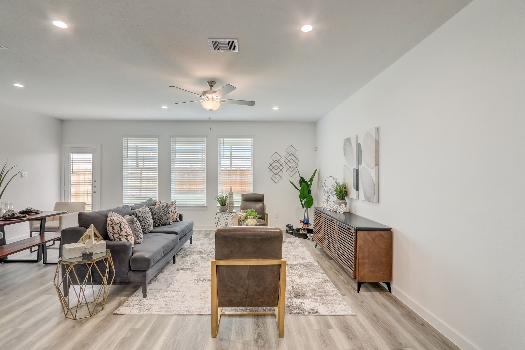 10409 Lancaster Frst Lane Houston, TX 77051 - Photo 7 of 50 a living room with furniture and wooden floor