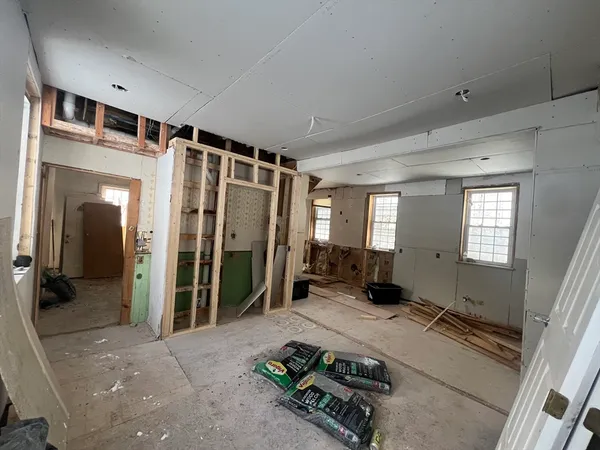 a room with furniture and window