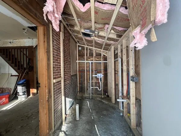 a view of storage and utility room