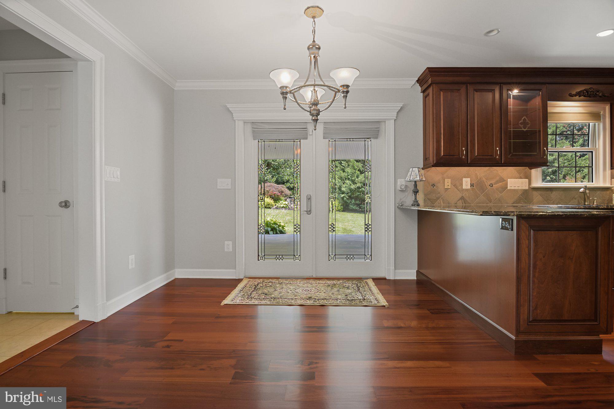 413 Merrie Lane Fallston, MD 21047 - Photo 6 of 27 Eat In Kitchen with French Doors to Covered Patio