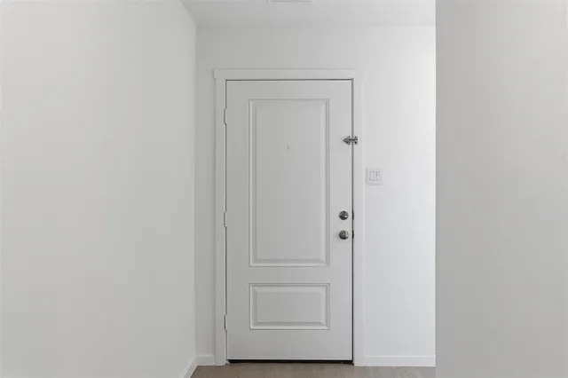 a view of front door