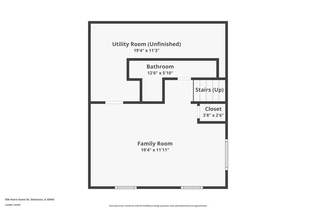 $257,700 | 856 Notre Dame Drive, Matteson, IL 60443