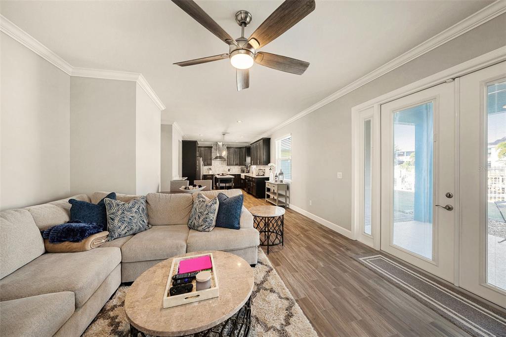 6412 Key Island Boulevard Apollo Beach, FL 33572 - Photo 14 of 42 a living room with furniture and wooden floor