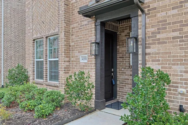 a view of front door of house