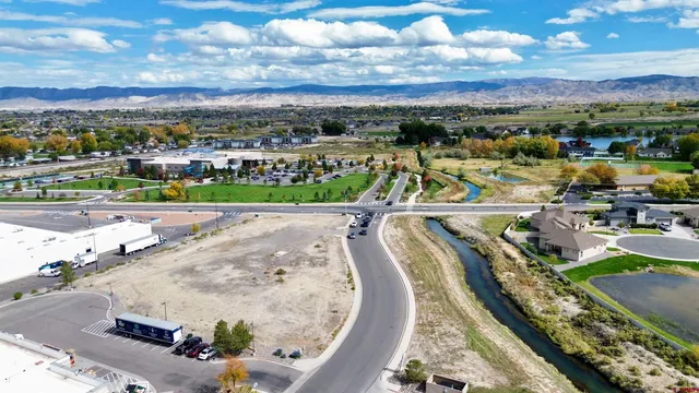 a view of a city with a terrace