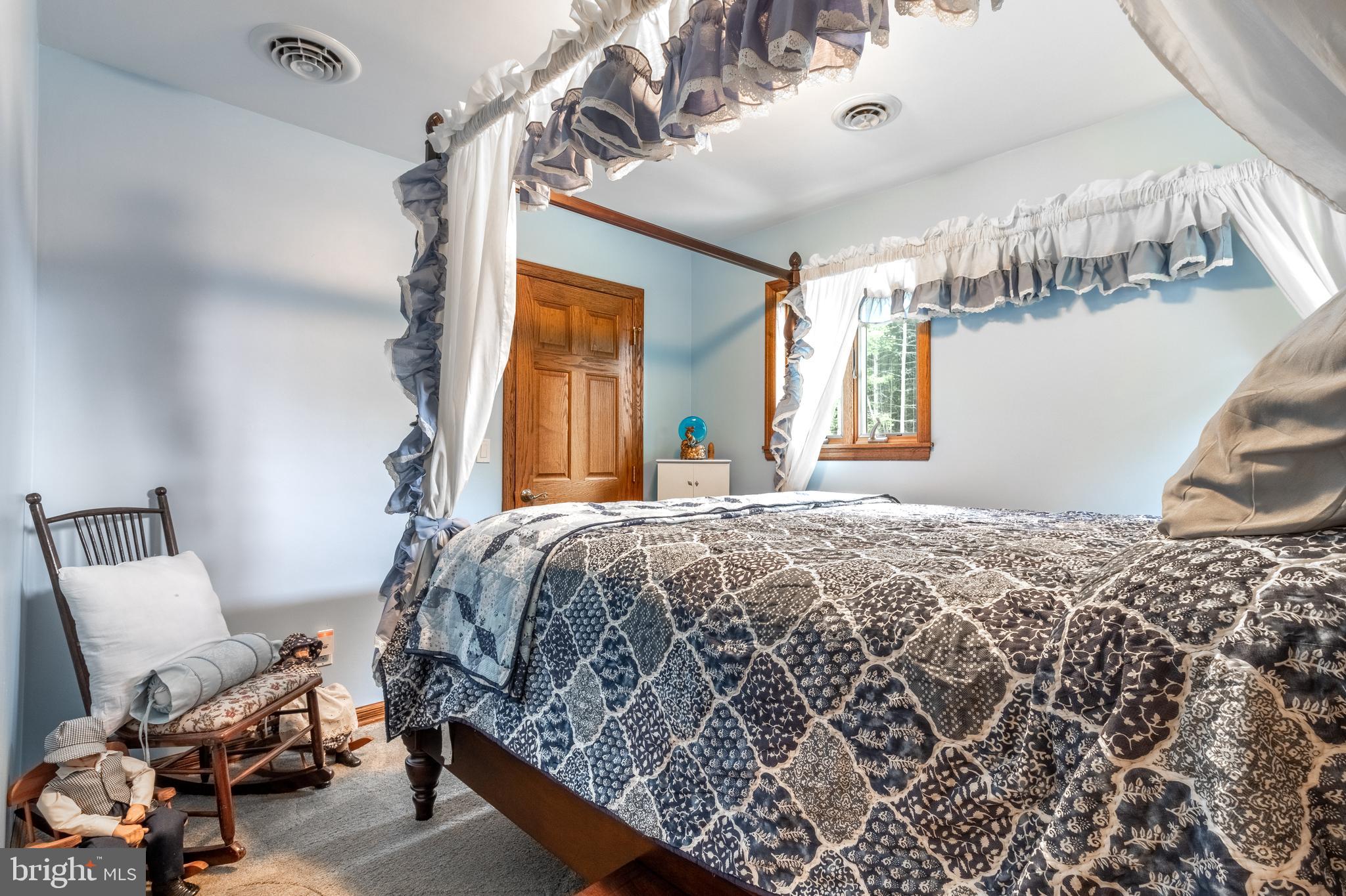 1296 Sunnyside Hollow Road Port Matilda, PA 16870 - Photo 37 of 49 a bedroom with a bed mirror and window