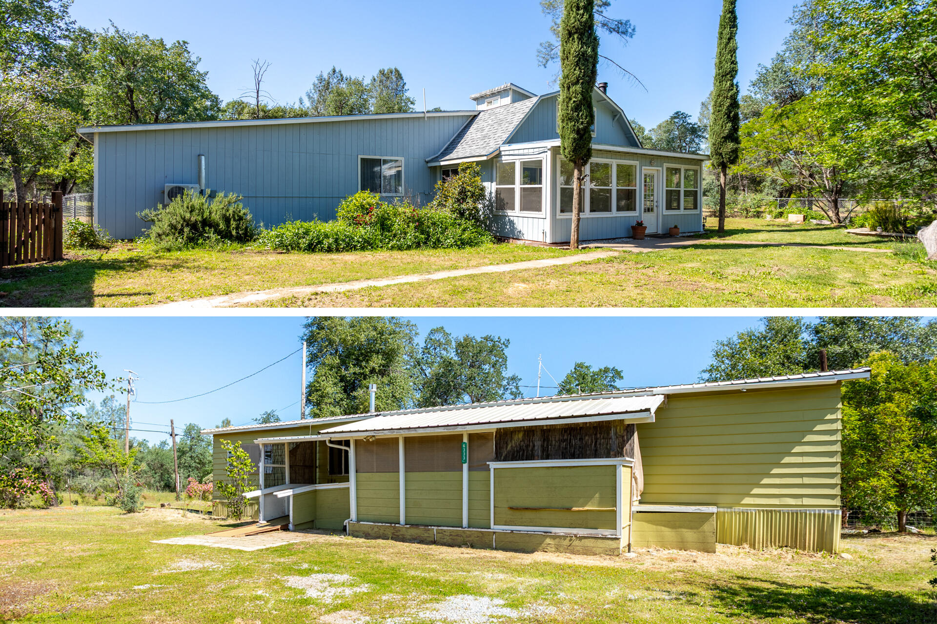 2 homes collage