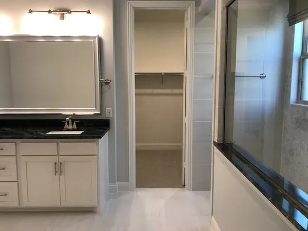 a close view of closet
