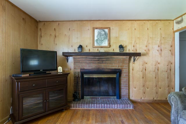 112 Robinhood Road Staunton, VA 24401 - Photo 6 of 18 a living room with a fireplace and a flat screen tv