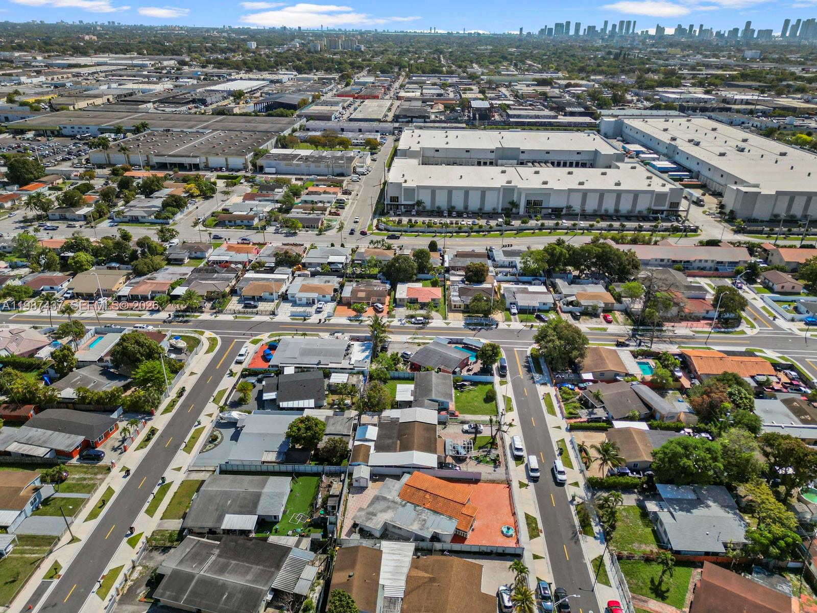 871 Southeast 5th Place Hialeah, FL 33010 - Photo 35 of 39 an aerial view of a city with lots of residential buildings