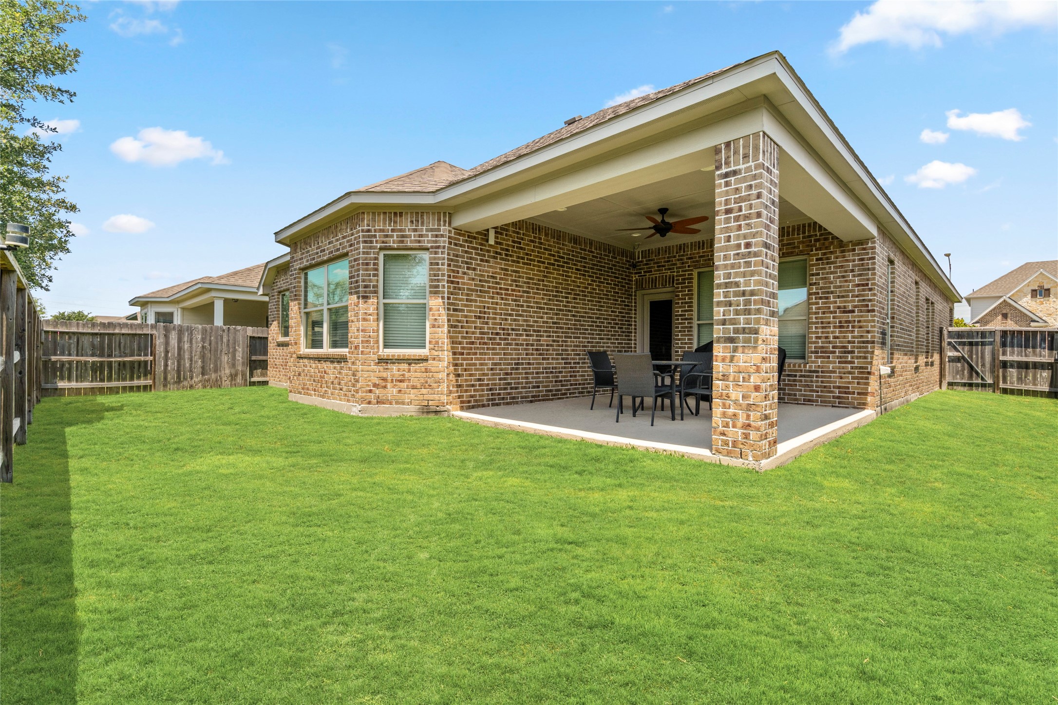 143 Castlegate Lane Houston, TX 77065 - Photo 28 of 33 Ample outdoor space with room to relax or play. Includes a sprinkler system and gas connection ready for grilling and entertaining.