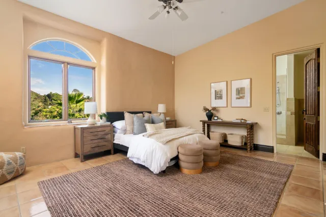 a view of swimming pool with a lounge chair and a yard