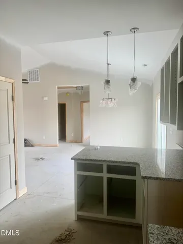 a view of an empty room