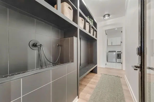 a view of a livingroom with a furniture