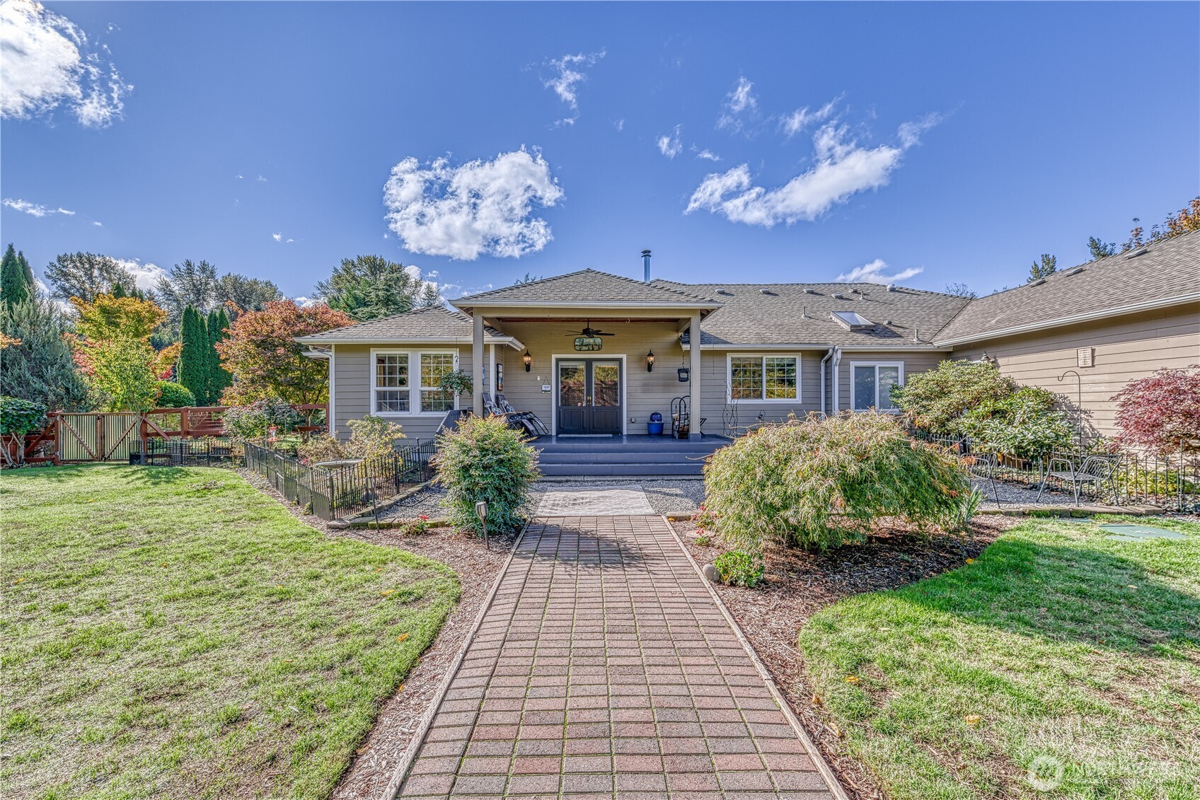 9705 346th Street South Roy, WA 98580 - Photo 26 of 34 a view of a house with a garden