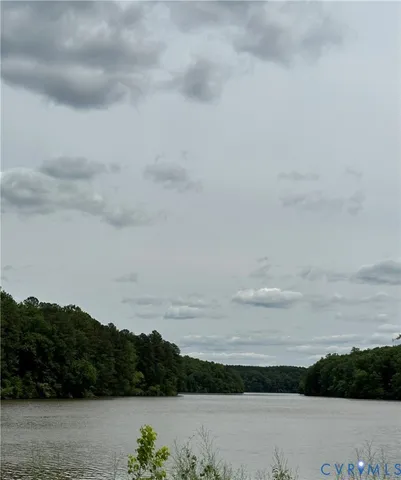 a view of lake and mountain