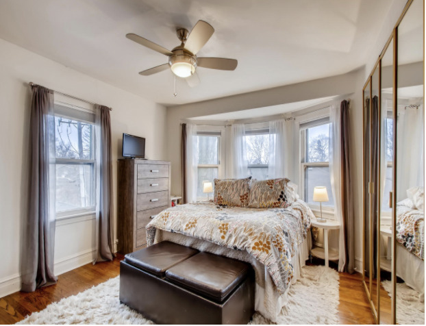 130 Southcote Road Riverside, IL 60546 - Photo 23 of 31 a bedroom with a large bed and a window