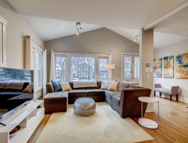 130 Southcote Road Riverside, IL 60546 - Photo 5 of 31 a living room with furniture and a fireplace
