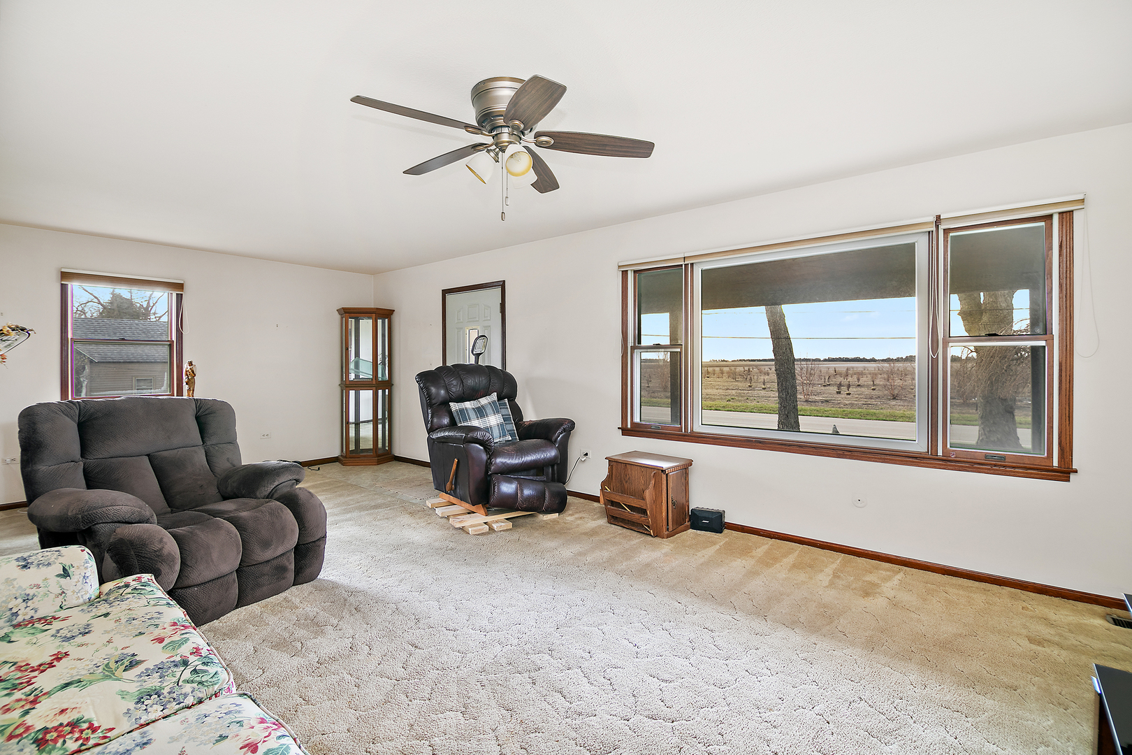 209 East Vanderkarr Road St. Anne, IL 60964 - Photo 7 of 23 a living room with furniture and a large window
