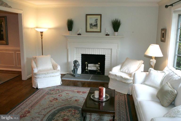 15209 Middlegate Road Silver Spring, MD 20905 - Photo 25 of 30 Living room with wood burning fireplace