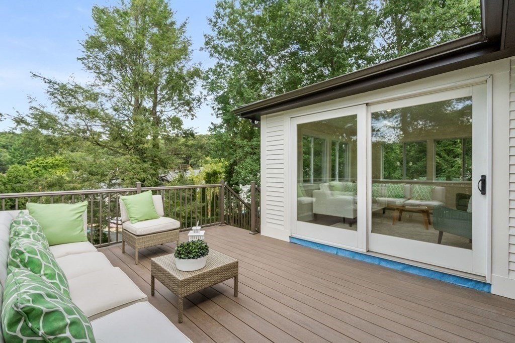 34 Donna Road Newton, MA 02459 - Photo 24 of 31 a view of a balcony with couch