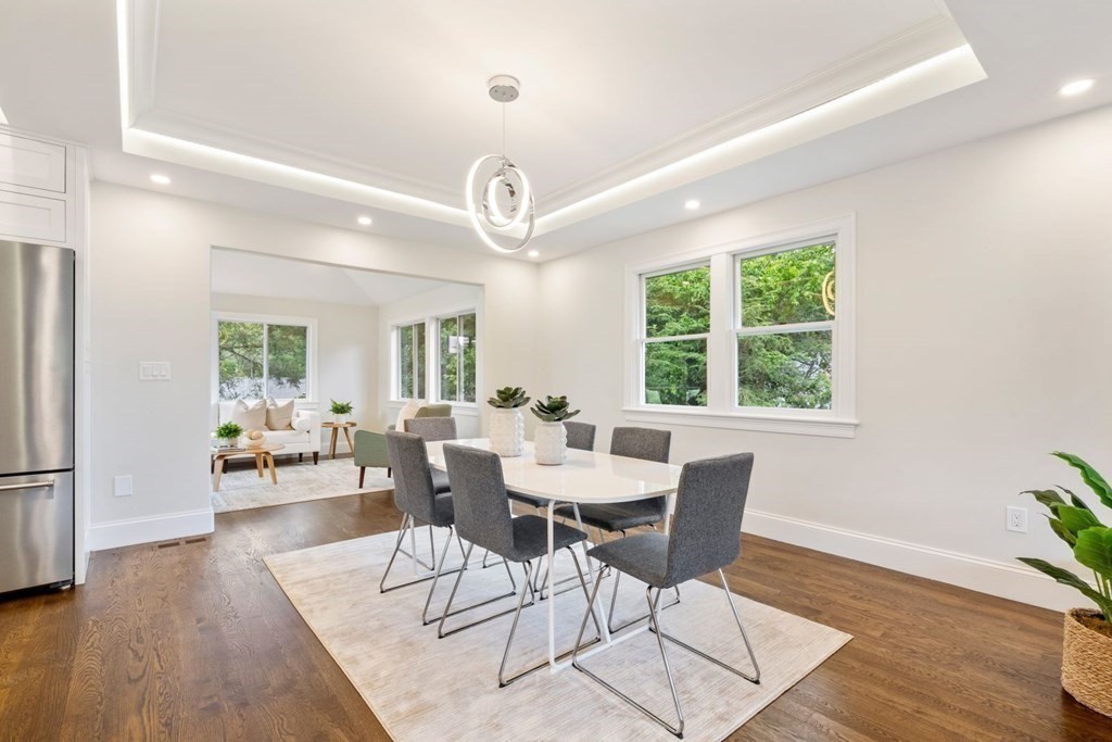 34 Donna Road Newton, MA 02459 - Photo 9 of 31 a view of a dining room with furniture window and wooden floor