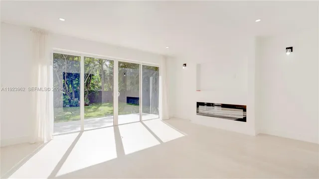 a room with furniture and a gate