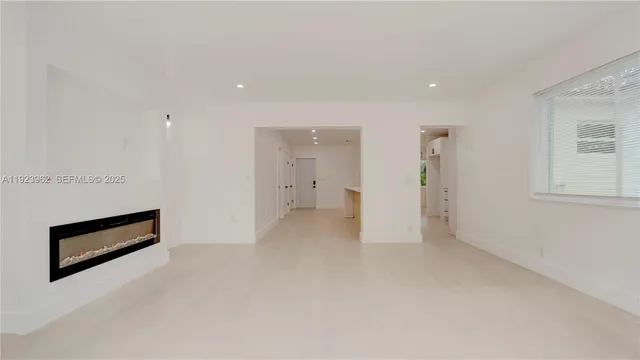 a view of an empty room