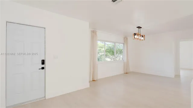 a view of an empty room