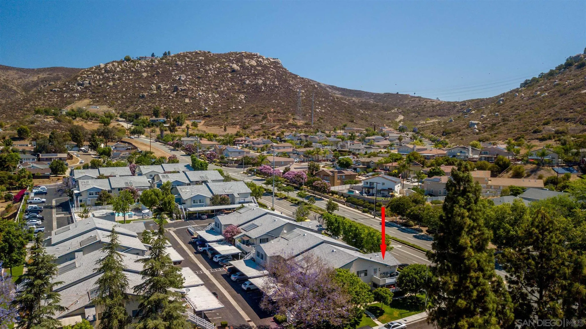 10384 Alphonse Street, Unit E6 Santee, CA 92071 - Photo 24 of 26 an aerial view of a city