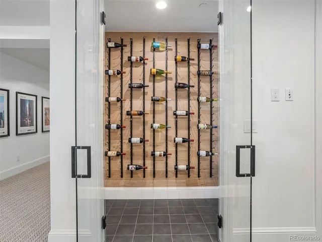 a view of wooden door