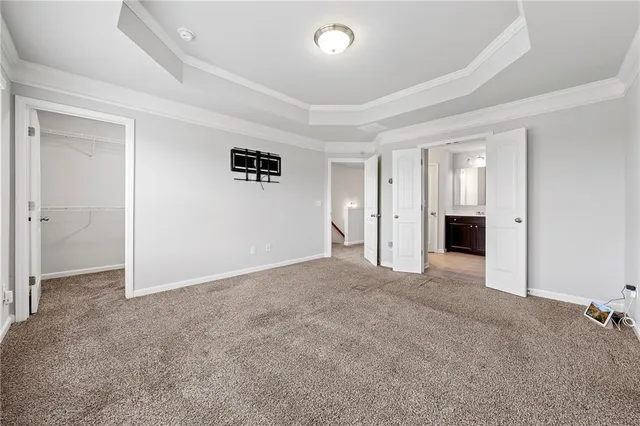 wooden floor and closet in a room