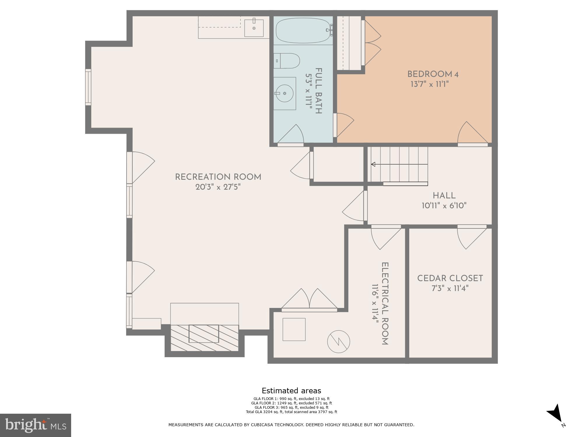11728 Bishops Content Road Bowie, MD 20721 - Photo 36 of 37 Floor Plan: Lower Level